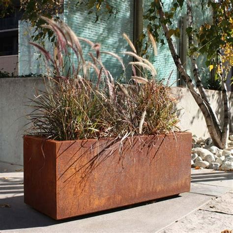 veradek metallic series long box|Veradek Metallic Series Corten Steel Long Box .